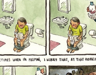 Dziwne, irracjonalne lęki zilustrowane krótkimi komiksami
